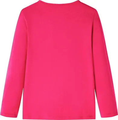 Produktbild von vidaXL Kinder-Langarmshirt Knallrosa 116