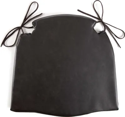 Produktbild von SIT Möbel Stuhlkissen | Bezug Kunstleder braun | mit Bändern | B 47 x T 45 x H 4 cm | 05968-00 | Serie ZUBEHÖR