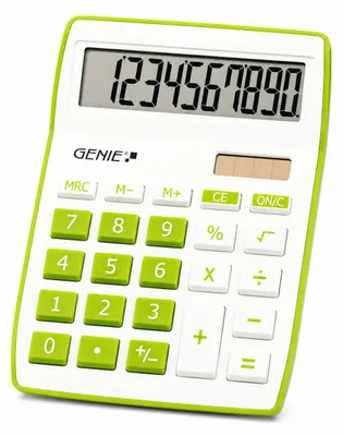 Image de GENIE 12266 Genie Tischrechner 840g grün