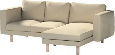 Produktbild von Dekoria Bezug für Norsborg 3-Sitzer Sofa mit Recamiere, beige- grau, Norsborg Bezug für 3-Sitzer Sofa mit Recamiere
