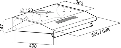 Obrázok produktu pre Amica SP62AW, 178 m³/h, Zvedené / recirkulačné, E, D, D, 63 dB