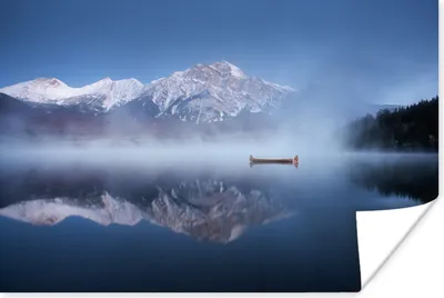 Produktbild von MuchoWow® Poster Pyramid Lake im Jasper National Park in Kanada 180x120 cm - Fotoplakat