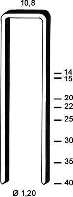 Produktbild von ALSAFIX Klammern Type GB 25 mm aus Stahldraht verzinkt (5000 Stück)