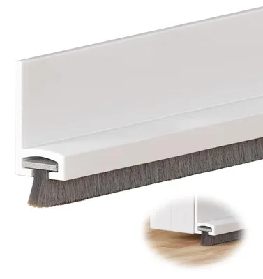 Türdichtung 100 cm selbstklebend Silikon weiß – Zugluftstopper