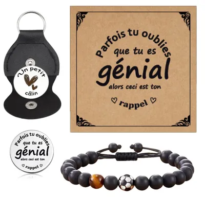 Produktbild von LOHENYOR Herren Elastisches Kugelarmband - Geschenk für Männer aus echten Natursteinen