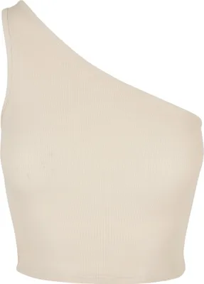 Produktbild von Urban Classics Ladies - Cropped Asymmetric Top beige - XL