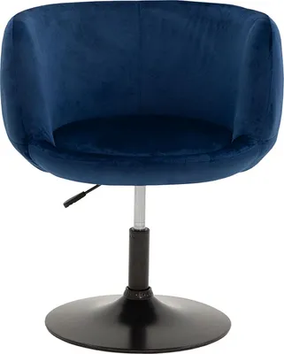 Produktbild von Barhocker aus blauem Samt NOLAN