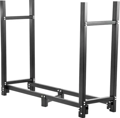Immagine prodotto di Porta legna - Per interni ed esterni - Design industriale - Metallo - Stoccaggio in legno duro - Con copertura impermeabile