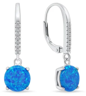 Immagine prodotto di Bellissimi orecchini in argento con opali blu EA1166WB