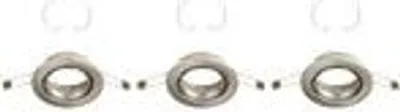 Produktbild von LED Einbauleuchte BRILONER LEUCHTEN RENG, IP23, matt-nickel, Metall, inkl., 3x GU10, 3er Set, Ø 8,6 cm