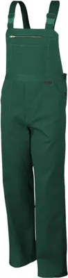 Produktbild von Qualitex Arbeitshose - favorite Latzhose - Arbeitshose aus reiner Baumwolle (BW 320 g) - in Farbe: grün - Herren: 44 - Damen: 38