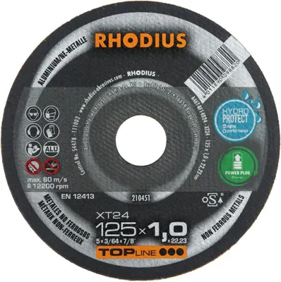 Produktbild von Rhodius XT24 210451 Cutting disc (straight) 125 mm 1 pc(s) Non-ferrous metal