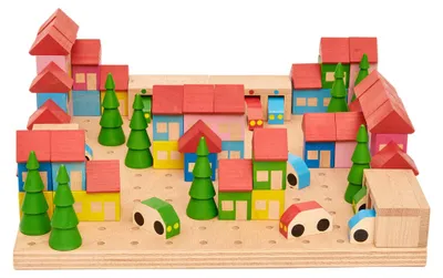 Zdjęcie produktu dla EDUPLAY 120957 89-elementowe klocki do budowania miast (1 zestaw)