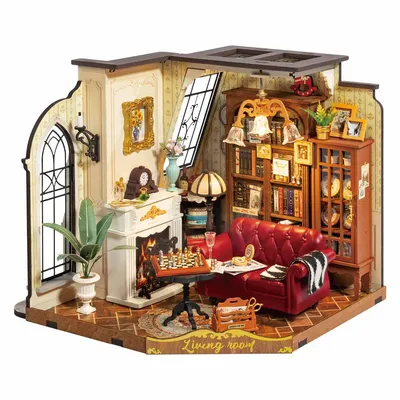 Immagine prodotto di puzzle 3D, La casa del salotto di Catherine, Rolife, 284 pezzi