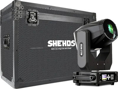 Produktbild von SHEHDS Bühnenbeleuchtungseffekt, 228W Leistung, DMX-Steuerung, 275W 10R Flugkoffer