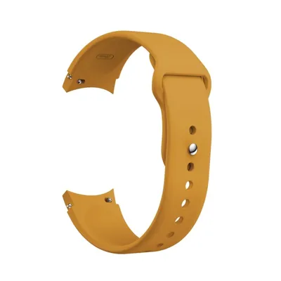 Zdjęcie produktu dla Sportowy pasek zamienny do Samsung Galaxy Watch 4 i 5 - 20 mm silikonowy pasek z polaru, kolor: żółty
