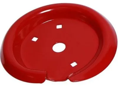Image de BelloGriardino | Plateau métallique pour ressort - Rouge - Résistant aux intempéries - Sûr pour les aires de jeux - Montage facile