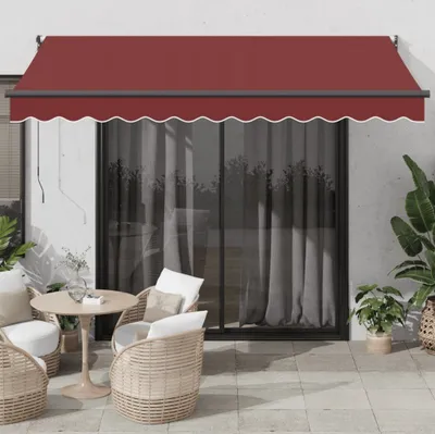 Produktbild von Maison Exclusive - Markise Automatisch Burgunderrot 350x250 cm