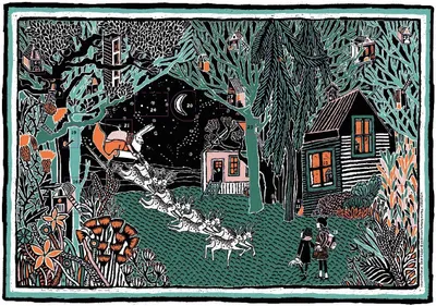 Produktbild von Winternacht im Wald Adventskalender