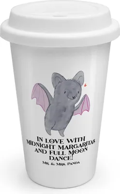 Produktbild von Mr. & Mrs. Panda Kaffeebecher To Go Halloween Magie - Weiß - Geschenk, Familienfeste, Events, Feiertage, ToGo, Thermobecher, Geschenke, Gruselparty, Vollmond-Tanz