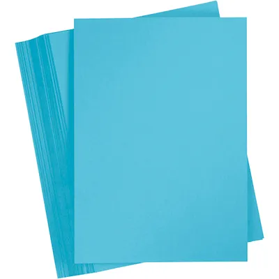 Produktbild von Karton, farbig, A4, Blatt 210x297 mm, 180 g, Blau, 100 Bl./ 1 Pck
