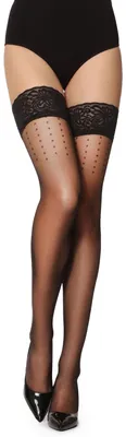 Produktbild von Merry Style Damen Halterlose Strümpfe 20 DEN GI1109 (Schwarz, M-L)