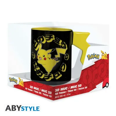 Immagine prodotto di Tazza in Vetroceramica 3D Pokemon - Pikachu Lights (460 ml)