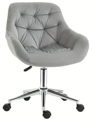 Immagine prodotto di Sedia da ufficio – Sedia da ufficio grigia ergonomica con altezza regolabile e ruote girevoli