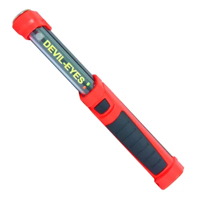 Produktbild von devil eyes 400lm starke Akku-LED-Werkstattlampe mit COB und UV-LICHT zum Aufspüren von Lecks in Schläuchen (Dimmbar, Magnetisch, Hängbar) LED Arbeitsleuchte KFZ Inspektionsleuchte mit Akku (Typ 18650)