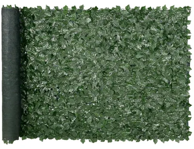 Immagine prodotto di VEVOR recinzione privacy in edera, 1,5 x 3 m, schermo artificiale, recinzione verde in edera con supporto in rete e collegamento rinforzato, siepe artificiale con foglie di vite per giardino, cortile, balcone