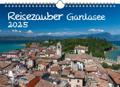 Produktbild von Reisezauber Gardasee DIN A4 Kalender für 2025 Urlaub Strand Italien Mediterran - Seelenzauber