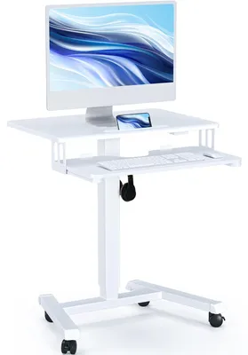 Productafbeelding van Verstelbaar Mobiel Bureau met Toetsenbordplank, 65x45cm