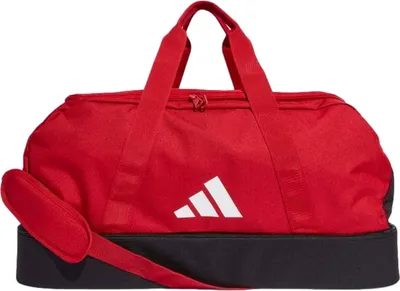 Image de Adidas Unisex Sport Tiro Bottom Compartment Sac de duffle - HS9744, Couleur:rouge/noir, Accessoires:M