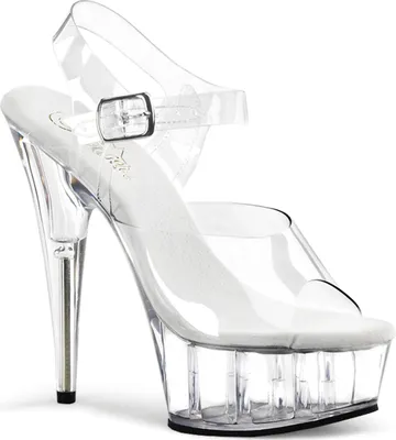 Produktbild von DELIGHT-608 Damen Sandale von Pleaser, Transparent  , EU 40, US 10