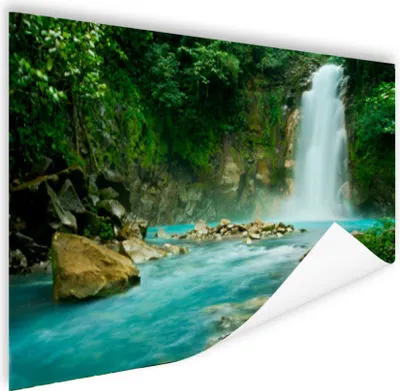 Produktbild von MuchoWow® Poster Dschungel - Natur - Wasserfall 120x80 cm - Bilder