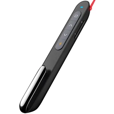 Produktbild von 2,4 GHz Wireless-Präsentationsfernbedienung, 100 m Reichweite – kompatibel mit PPT, Keynote, Prezi, Google Slides & macOS