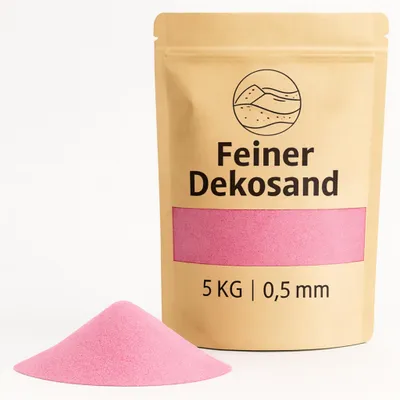 Productafbeelding van Deko-Sand roze, 5 kg, geschikt voor vazen, glazen en als decoratiestof