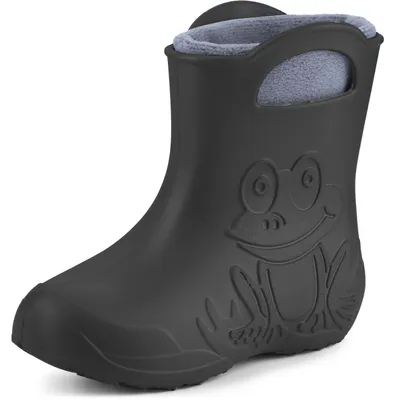 Produktbild von Ladeheid Eva Kinder Jungen Mädchen Gummistiefel Regenschuhe gefüttert LA-CA-03 (Carbone/Grau, 22/23 EU)