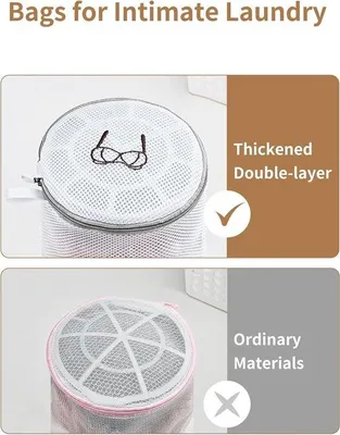 Zdjęcie produktu dla Torby ochronne na pranie, 5 rozmiarów, oddychające, z siateczki, na pranie, buty, ubrania