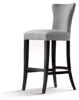Produktbild von Barhocker Design Barstuhl Elegantes Stoff Barstühle Bar Hocker Stühle