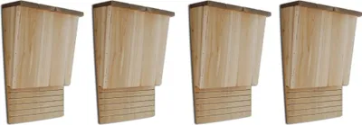 Produktbild von Fledermaushäuser 4 Stk. 22 x 12 x 34 cm Holz