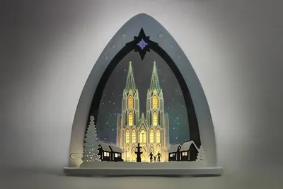 Produktbild von Lichterspitze LED "Kölner Dom" 52 x 53,5 x 9 cm (L/H/T)