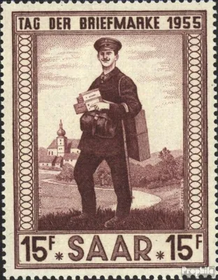 Produktbild von Briefmarken Saarland 1955 Mi 361 (kompl.Ausg.) postfrisch Tag der Briefmarke