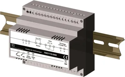 Productafbeelding van TCS FBO1110-0400 Interface TKI, tot 64 oproeppunten, 16 oproepnummers, montage op rails, 6TE (FBO1110-0400)