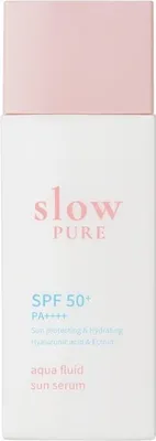 Immagine prodotto di Slowpure Aqua Fluid Sun Serum SPF50+ PA++++ 50 ml - Siero solare leggero
