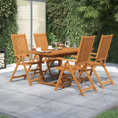 Produktbild von CLORIS 5-tlg. Garten-Essgruppe Massivholz Akazie 3079645