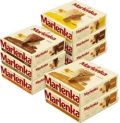 Obrázek produktu pro MARLENKA® Akce 6+2 Medové dorty - mix 8 x 800g