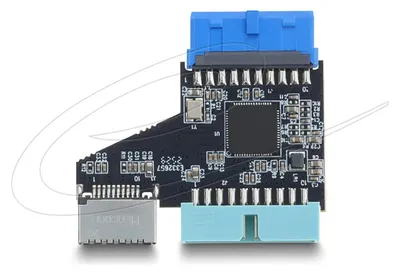 Zdjęcie produktu dla DeLOCK 67343, USB 5 Gbps 20 pin header, 2x USB 5 Gbps 20 pin header, Czarny