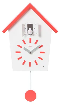Produktbild von Cuco Clock Kuckucksuhr BAUERNHAUS 28,3 × 22,8 × 10,4cm, Pendeluhr Wanduhr, Moderne Schwarzwalduhr, Pendeluhr mit Nachtruhefunktion, Vogelgezwitscher, Vogelstimme