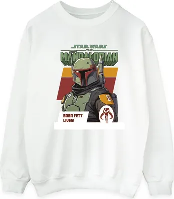 Produktbild von Star Wars - "The Mandalorian Lives" Sweatshirt für Herren BI46564 (XXL) (Weiß)